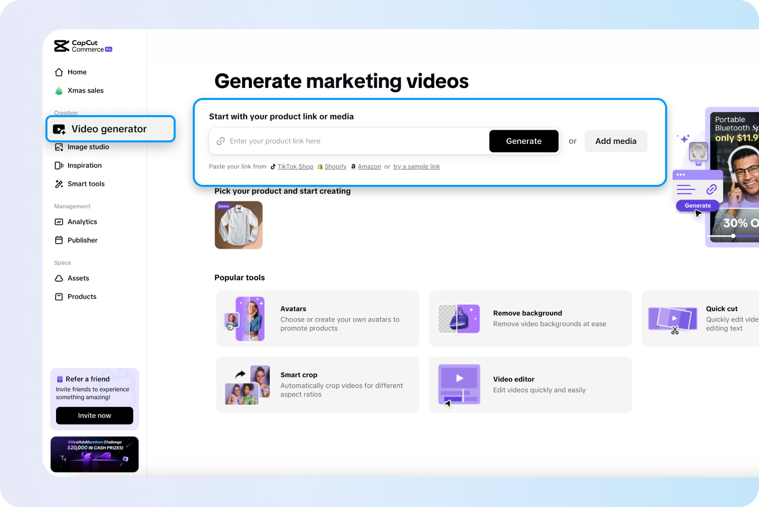 Generate your video